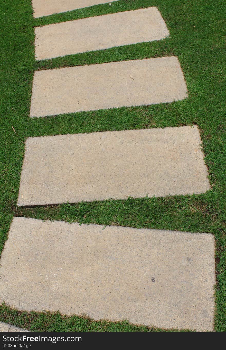 Garden path in the meadow. Garden path in the meadow