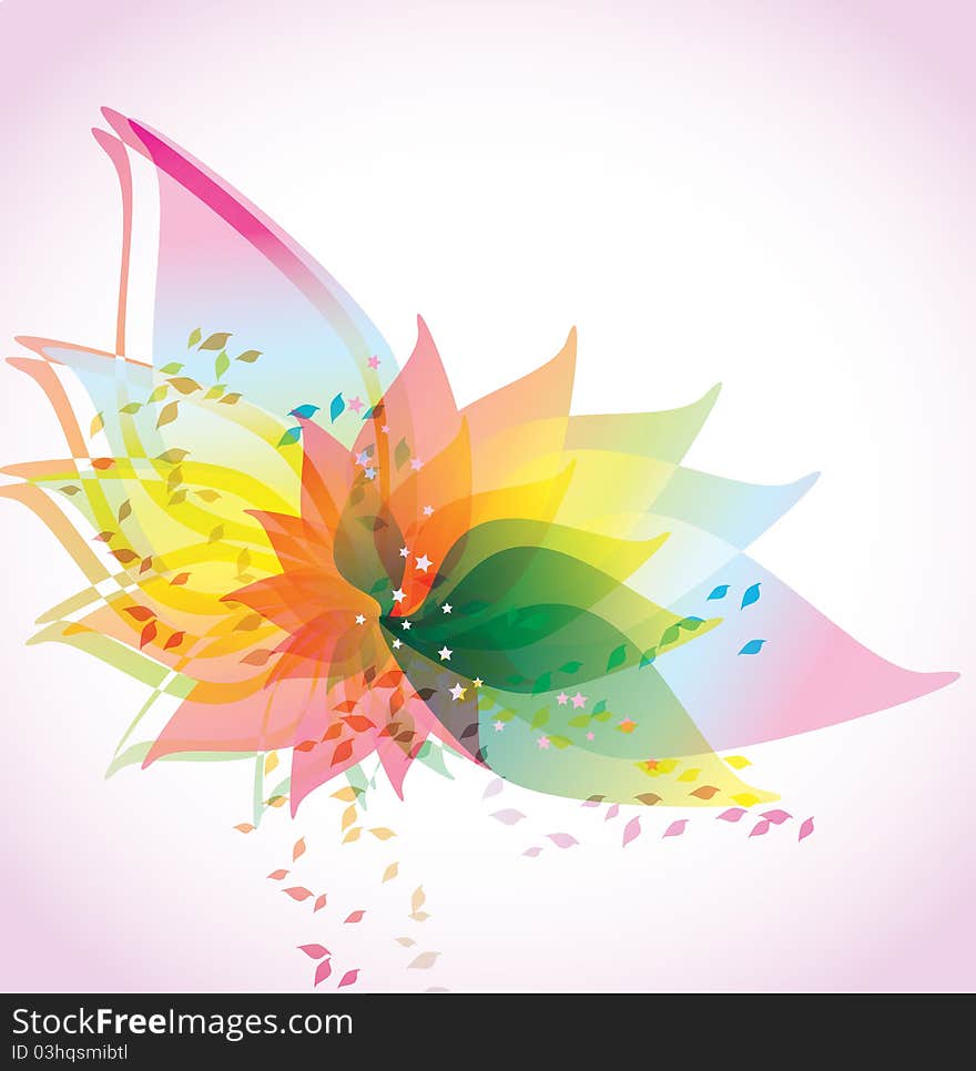 Abstract colorful floral background for you. Abstract colorful floral background for you