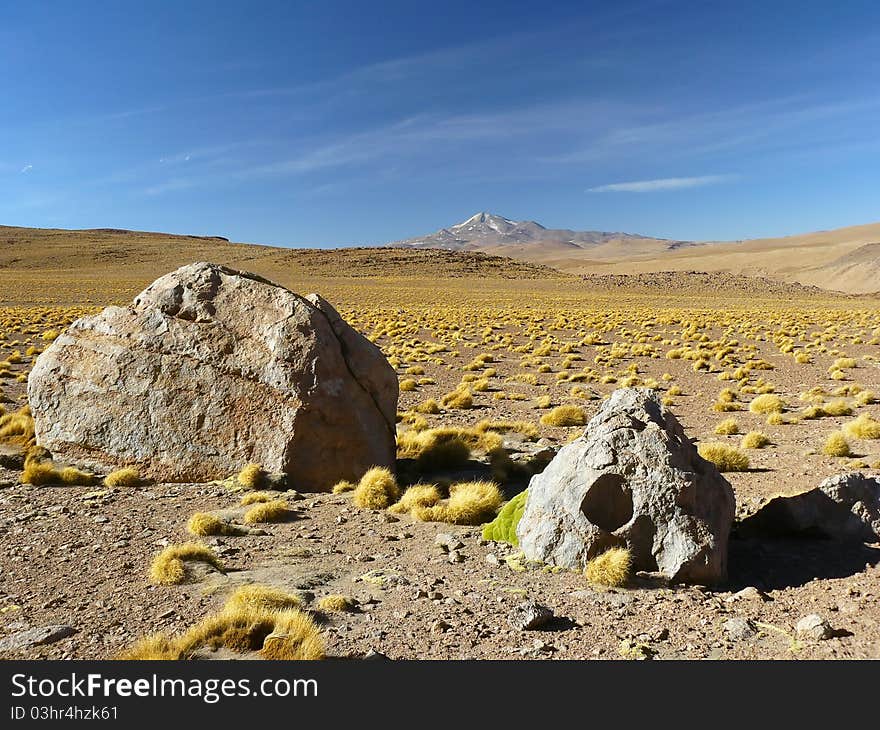 Uturunku volcano, Altiplano, Bolivia.