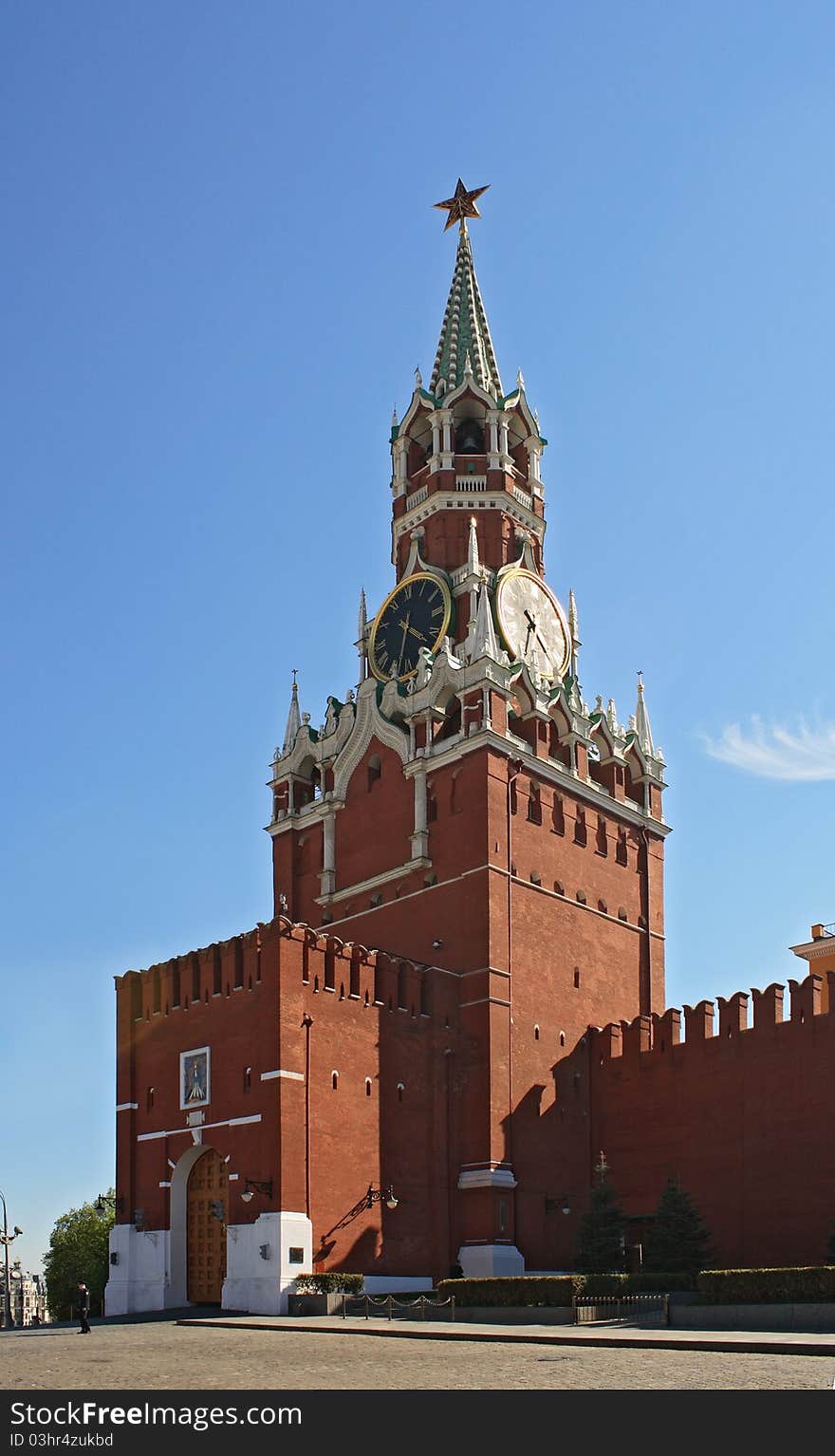 Clock tower of Moscow Kremlin. Clock tower of Moscow Kremlin