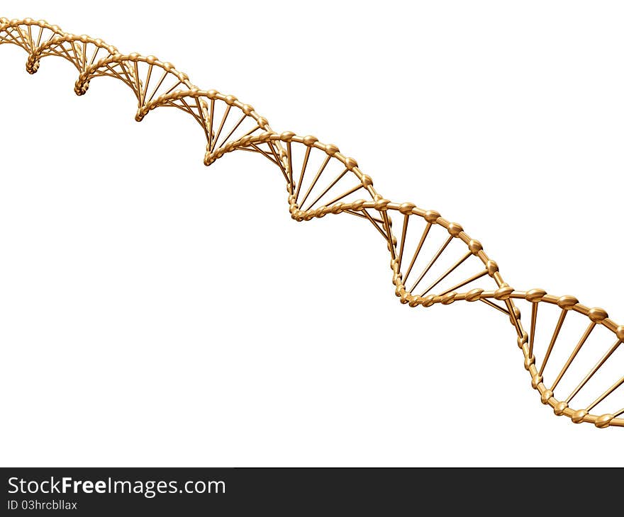 DNA On A White Background