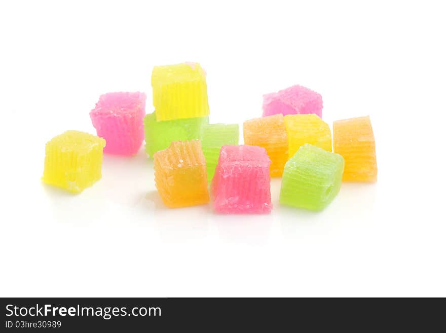 Thai dessert , sweet isolated in white background Thank you for your support