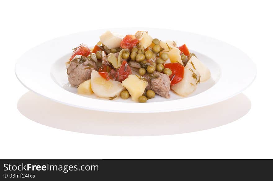 Potatoes with meat