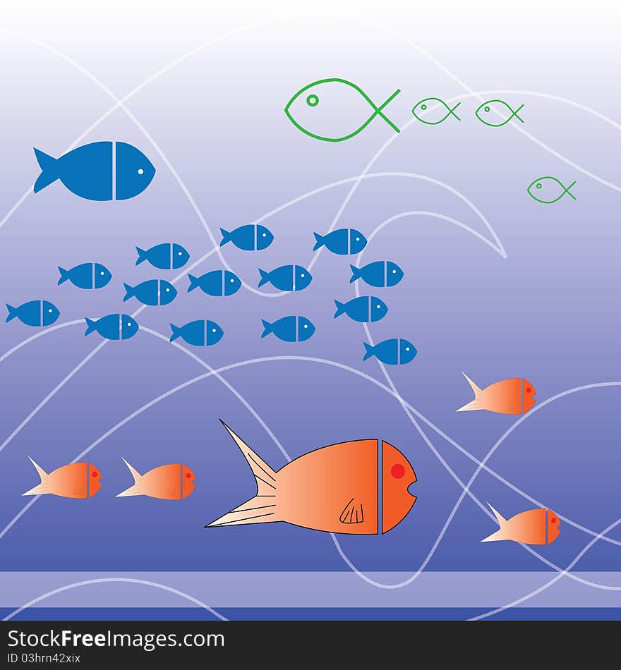 Abstract Background Fish and Wave Vector