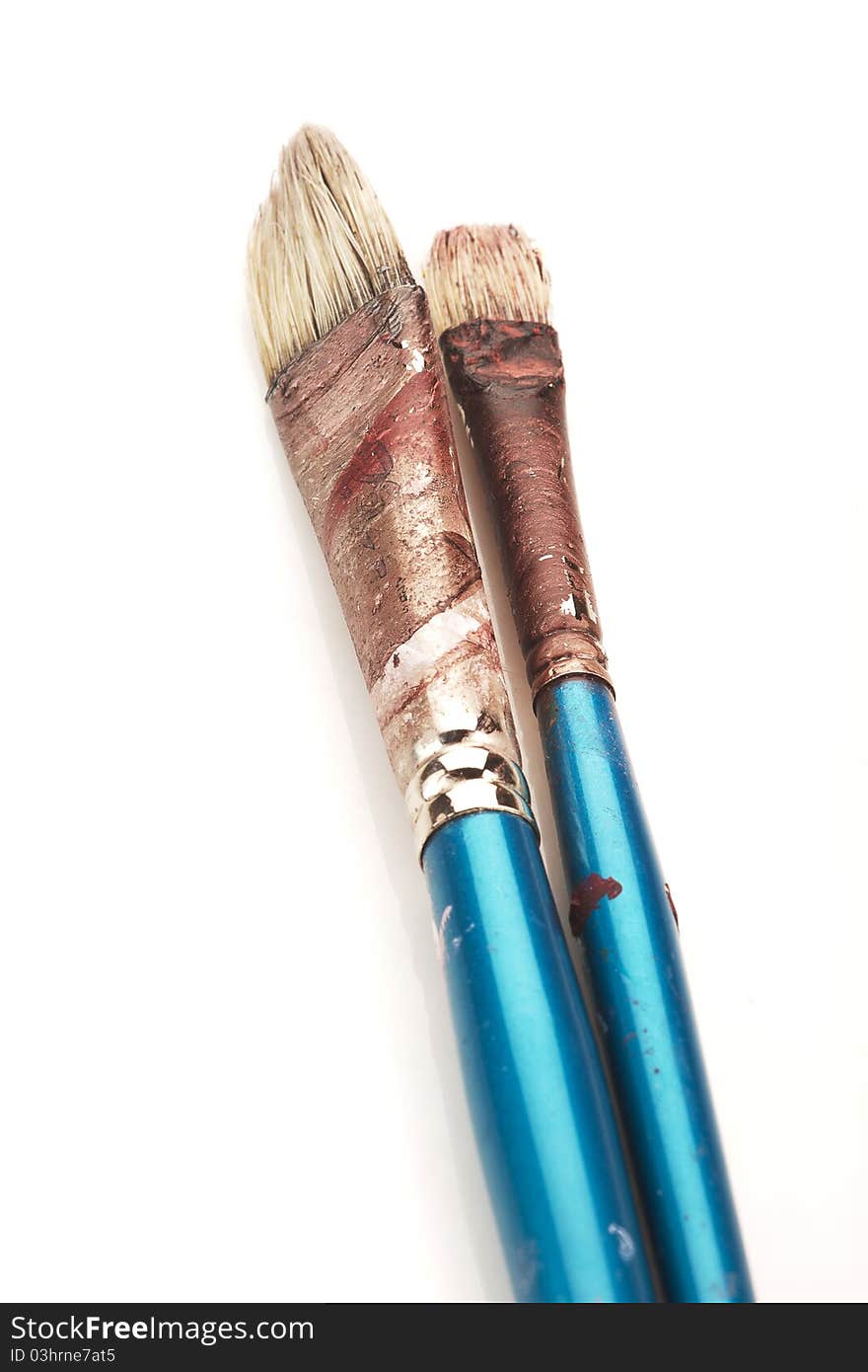 Two Old Art Brushes