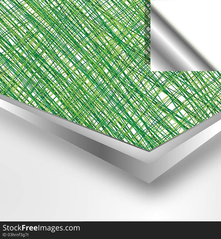 Abstract green waves background vector. Abstract green waves background vector