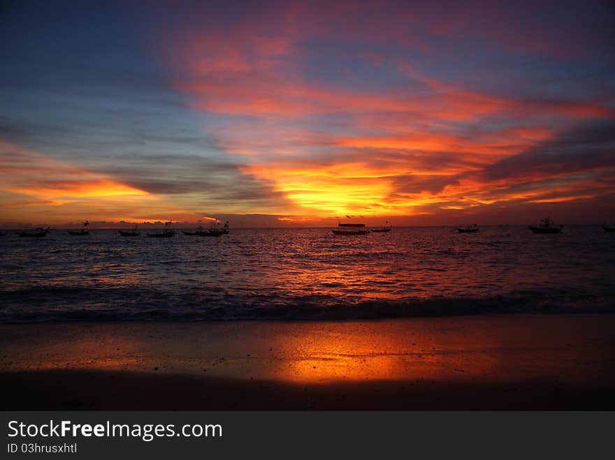 Another perfect sunset in china. Another perfect sunset in china