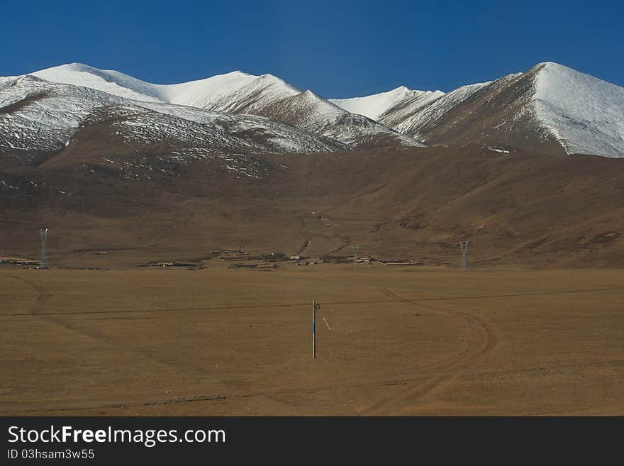 Tibet Railway - C Ning. Through the snow mountains and grasslands.