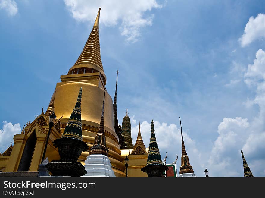 Grand Palace.  temple in bang kok.