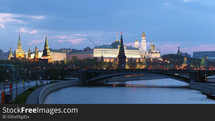 The Moscow Kremlin at morning