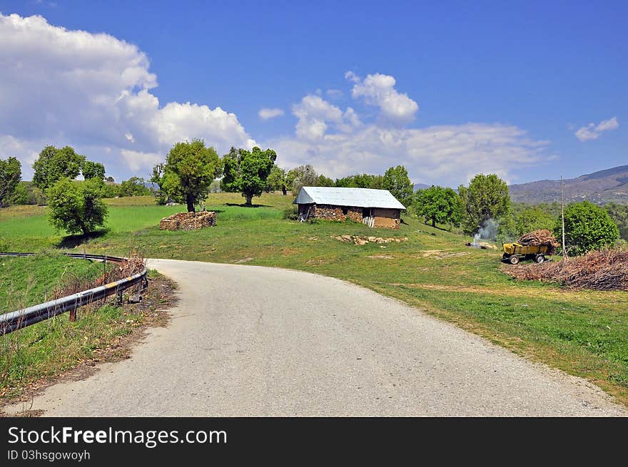 Household In Curved Road