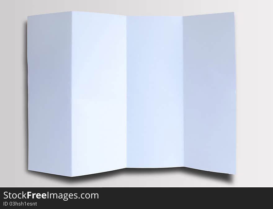 Empty white Crumpled paper on white background