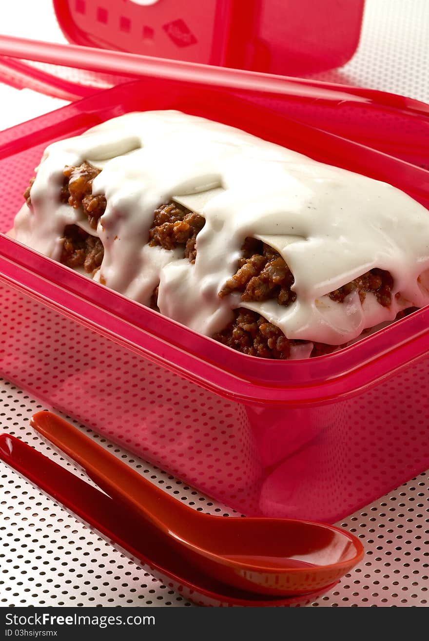 Lasagna In Lunchbox