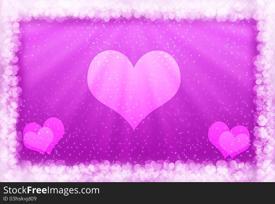 Abstract Background With A Heart