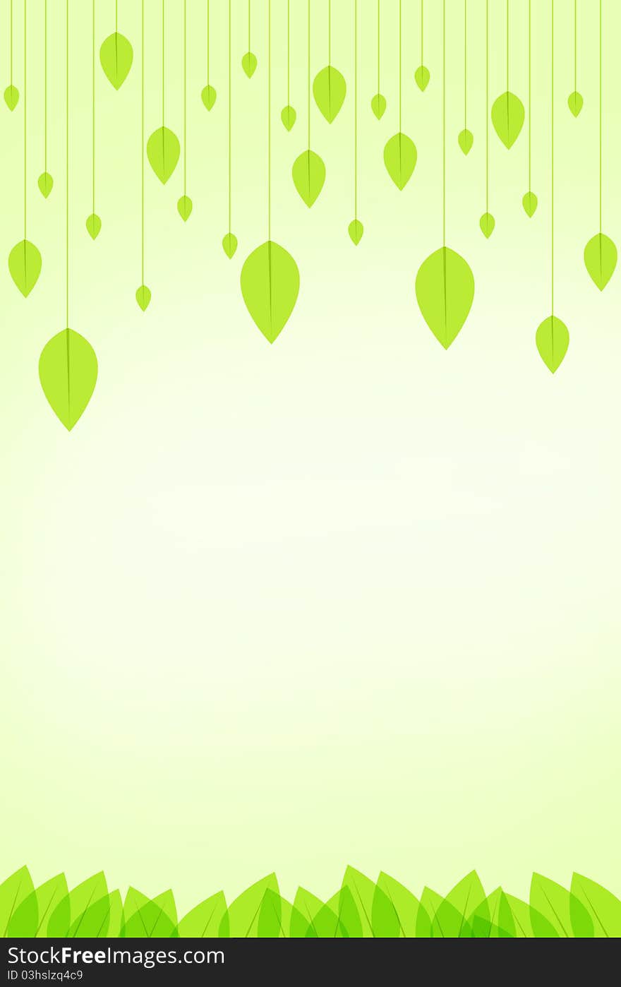 Green leaves background