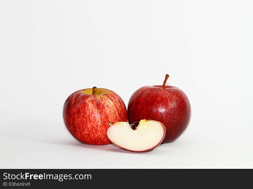 Apples isolated on white background