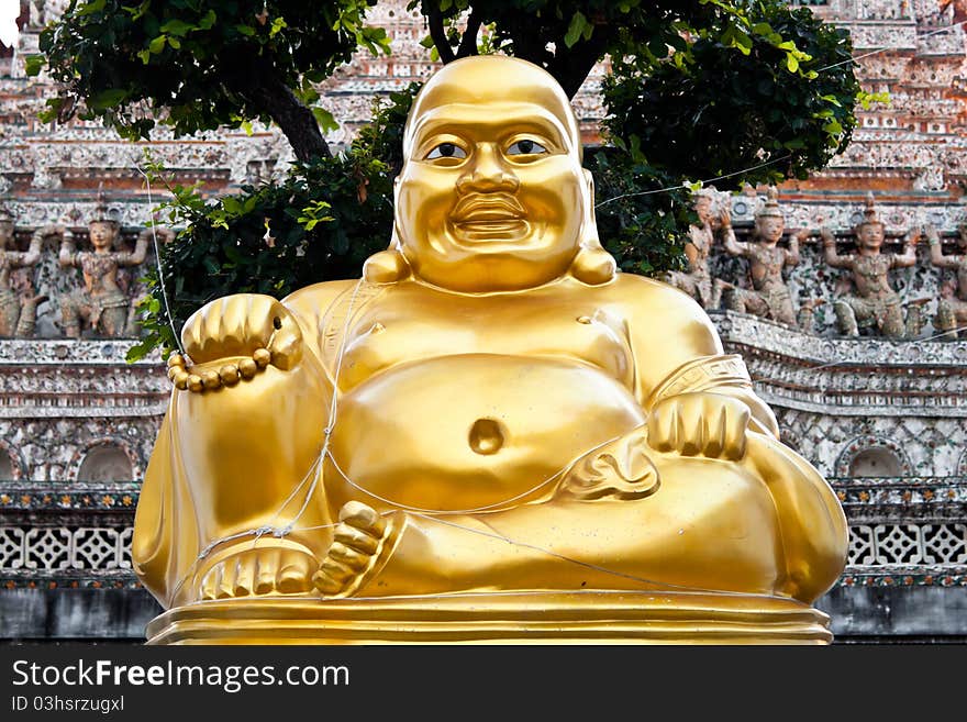 Gold Buddha in Wat Arun, Bangkok, Thailand