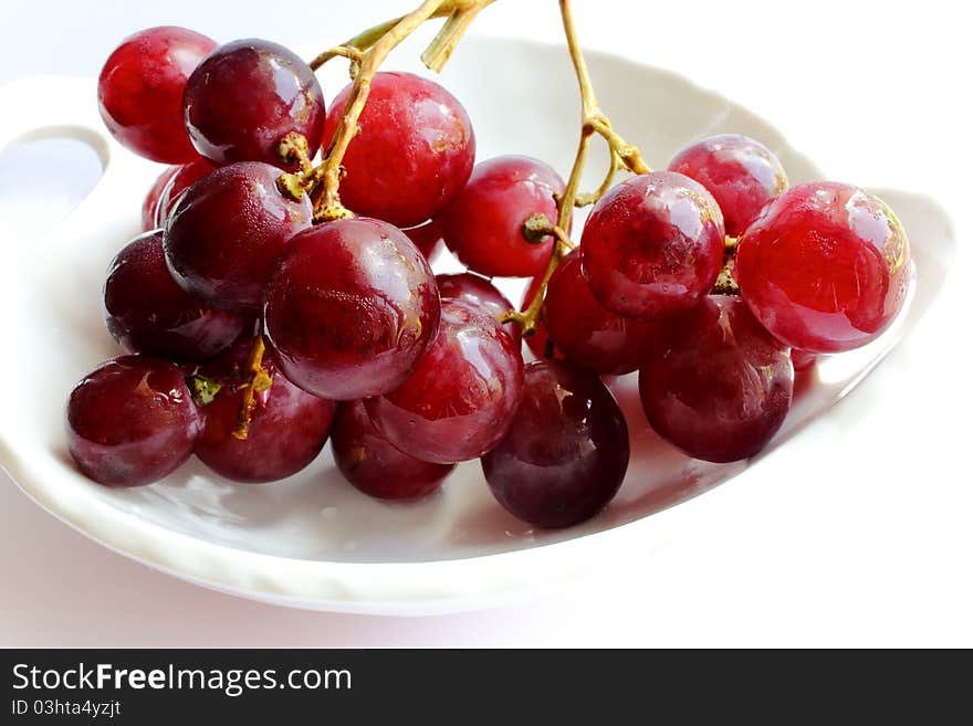 For red grapes ready to eat. For red grapes ready to eat