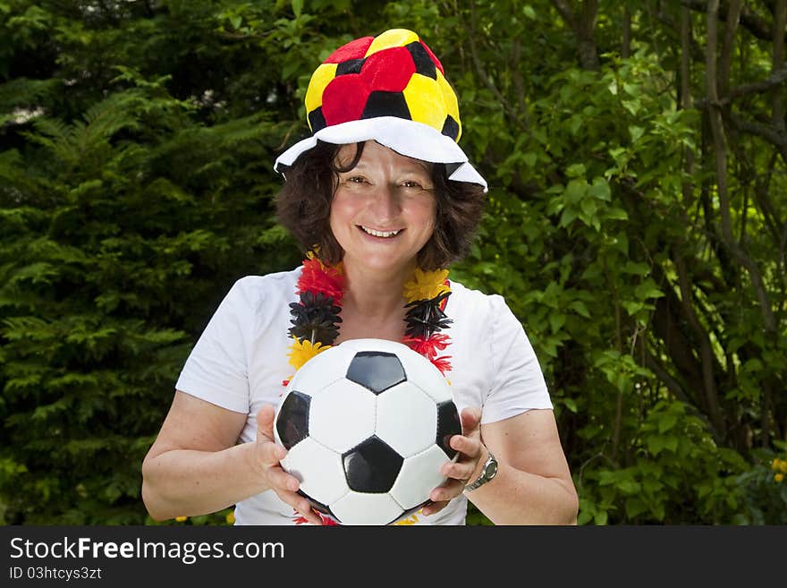 Female Soccer Fan