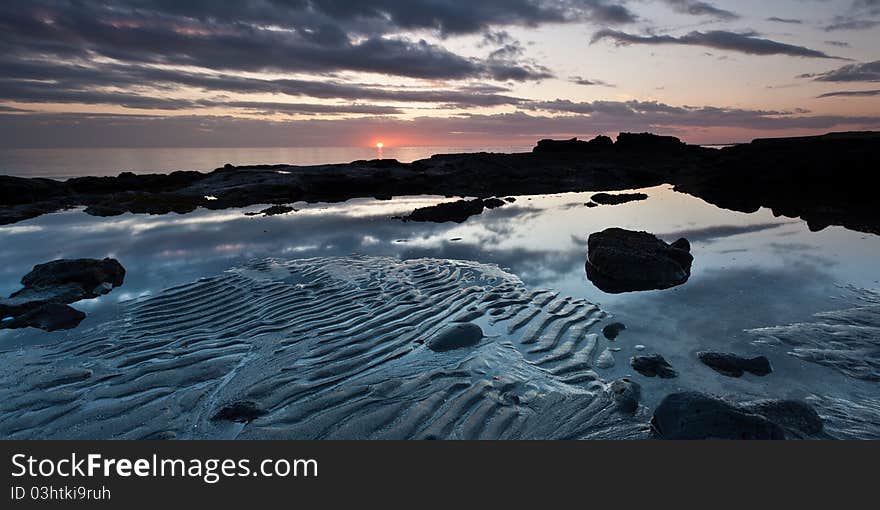 Seascape picture taken in Hvaleyri iceland