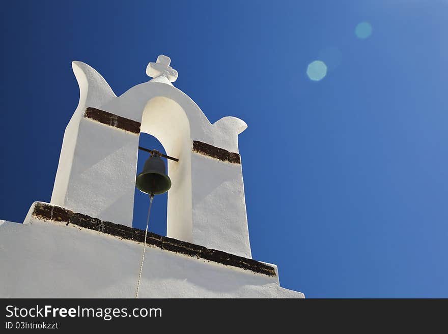 Oia church in Santorini island Greece