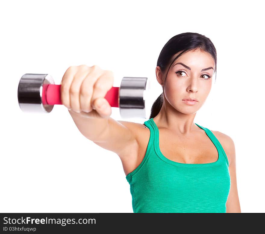 Woman With A Dumbbell