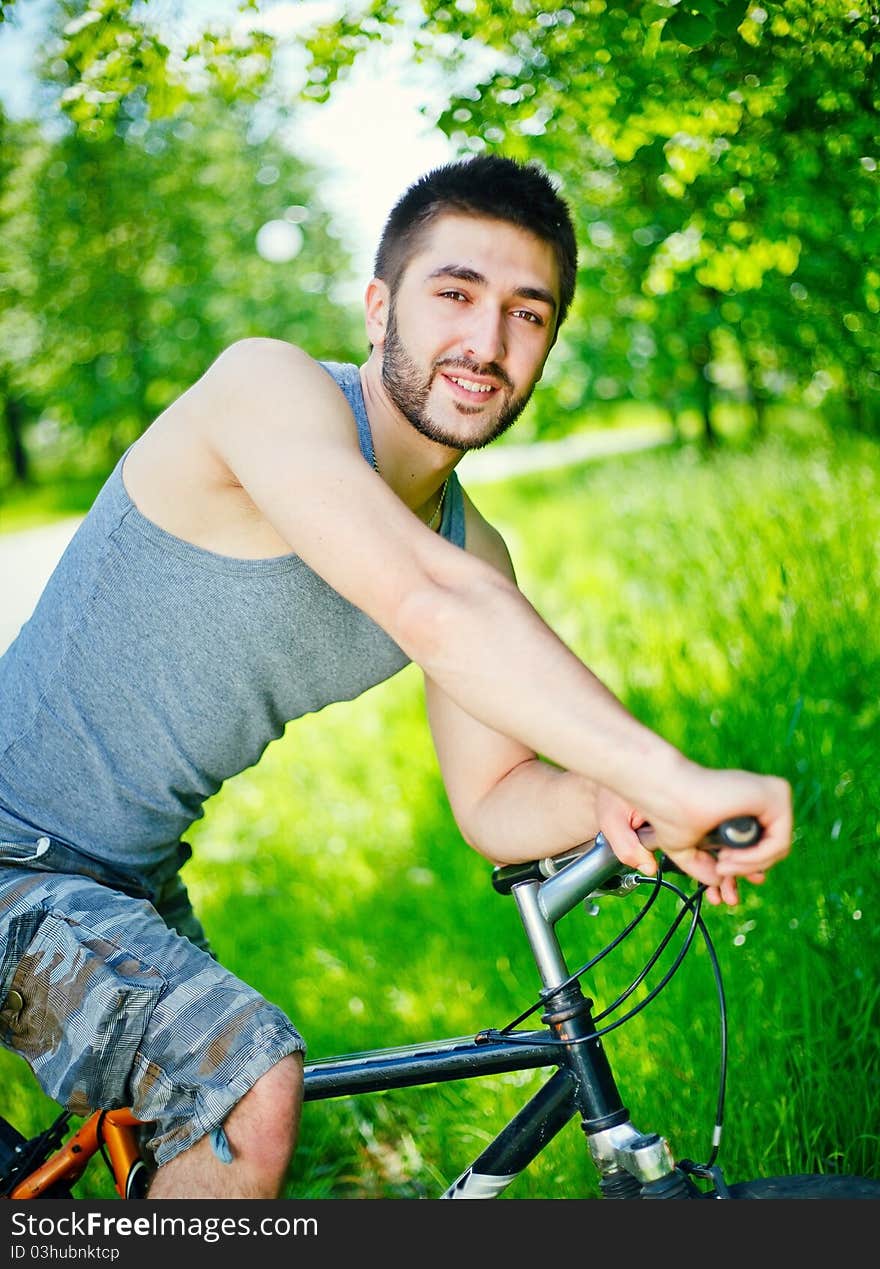 Young Man Cyclist