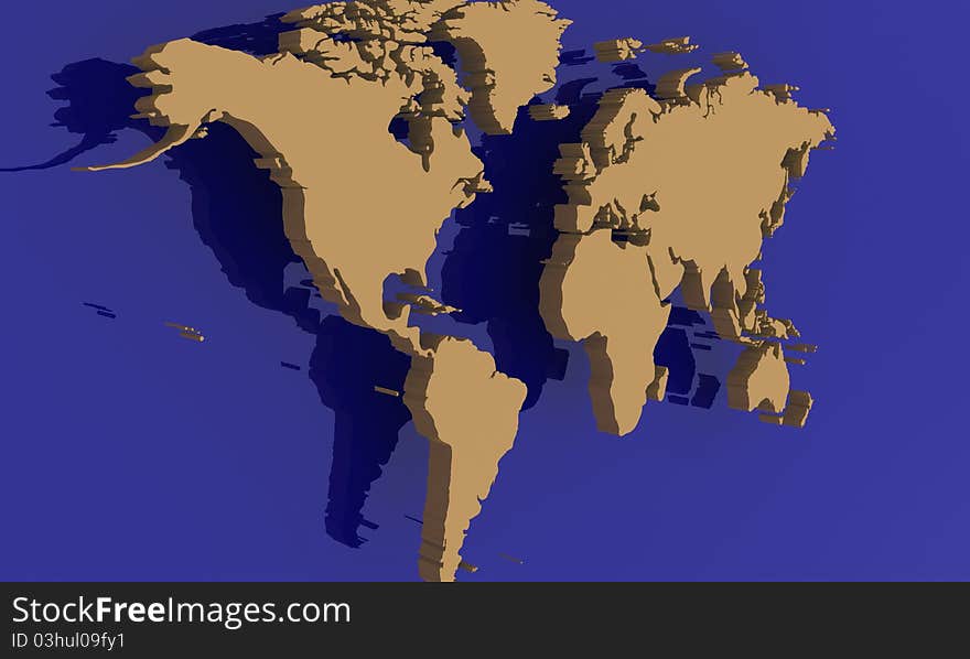 Detailed map of the world