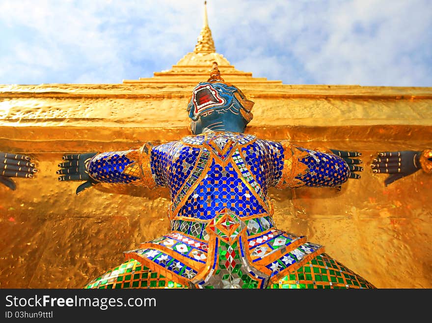 Yak at Wat Phra Kaew, Bangkok