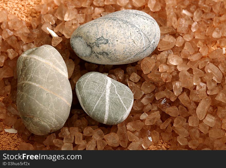 Bathing Salt And Rocks