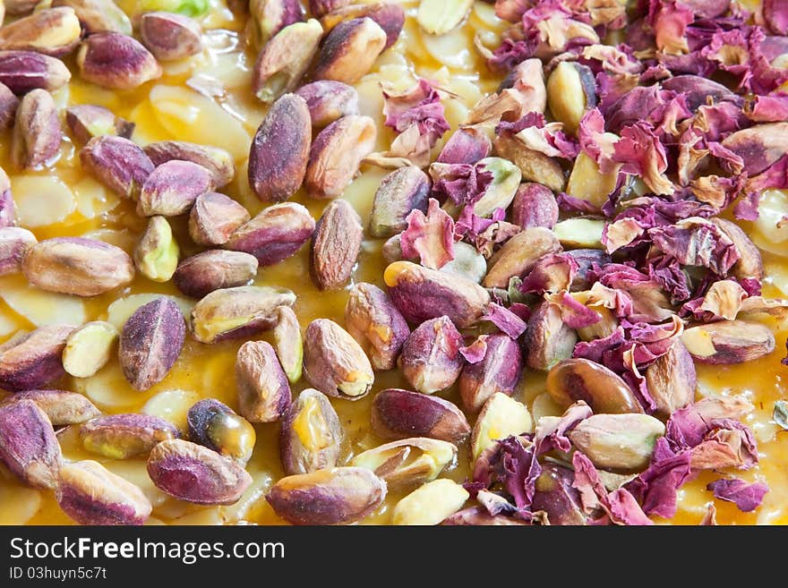 Pistachio & Rose Petal Brittle