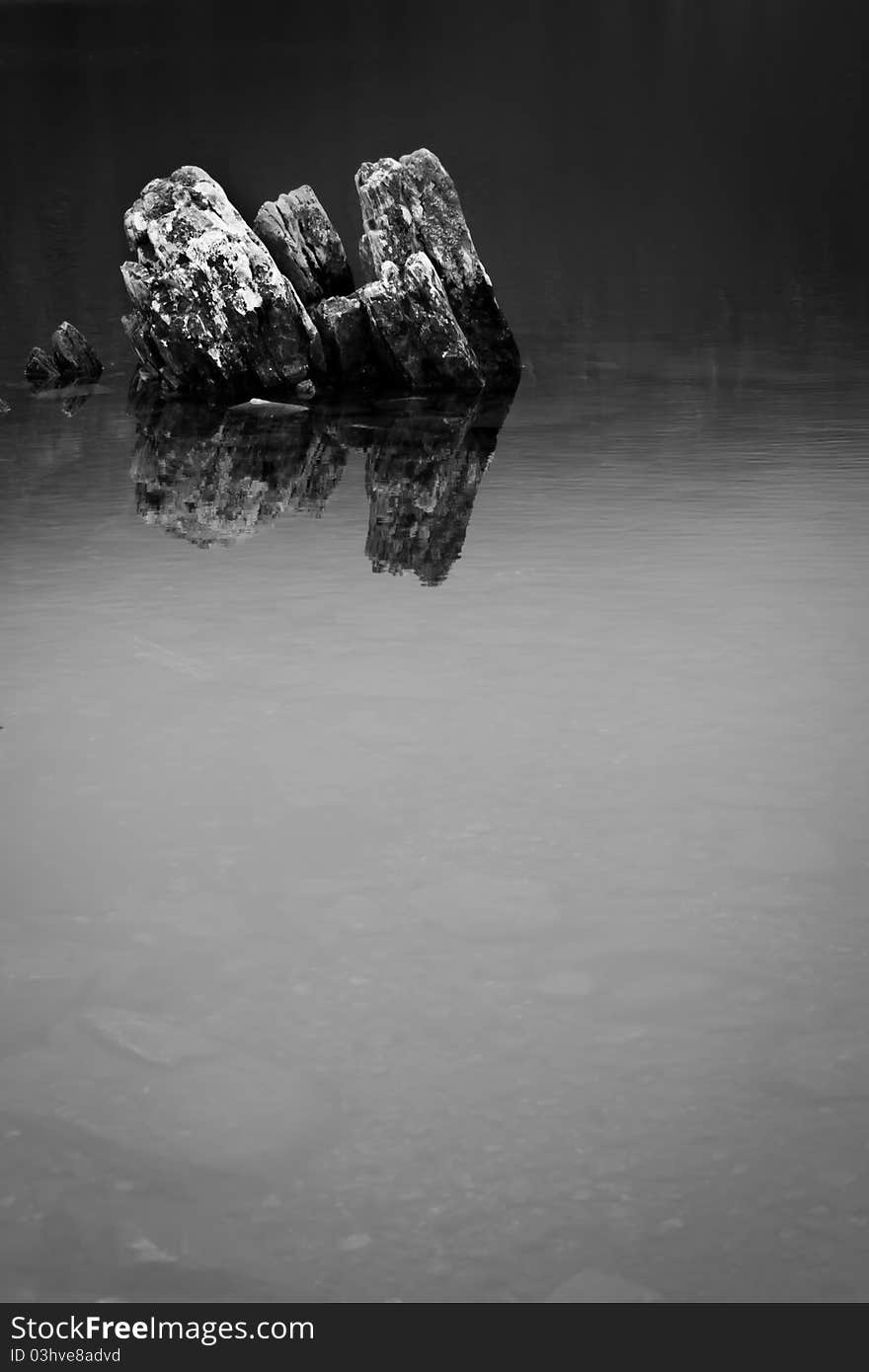 Reflections at Dove Lake, Cradle Mountain, Tasmania, Australia. Reflections at Dove Lake, Cradle Mountain, Tasmania, Australia