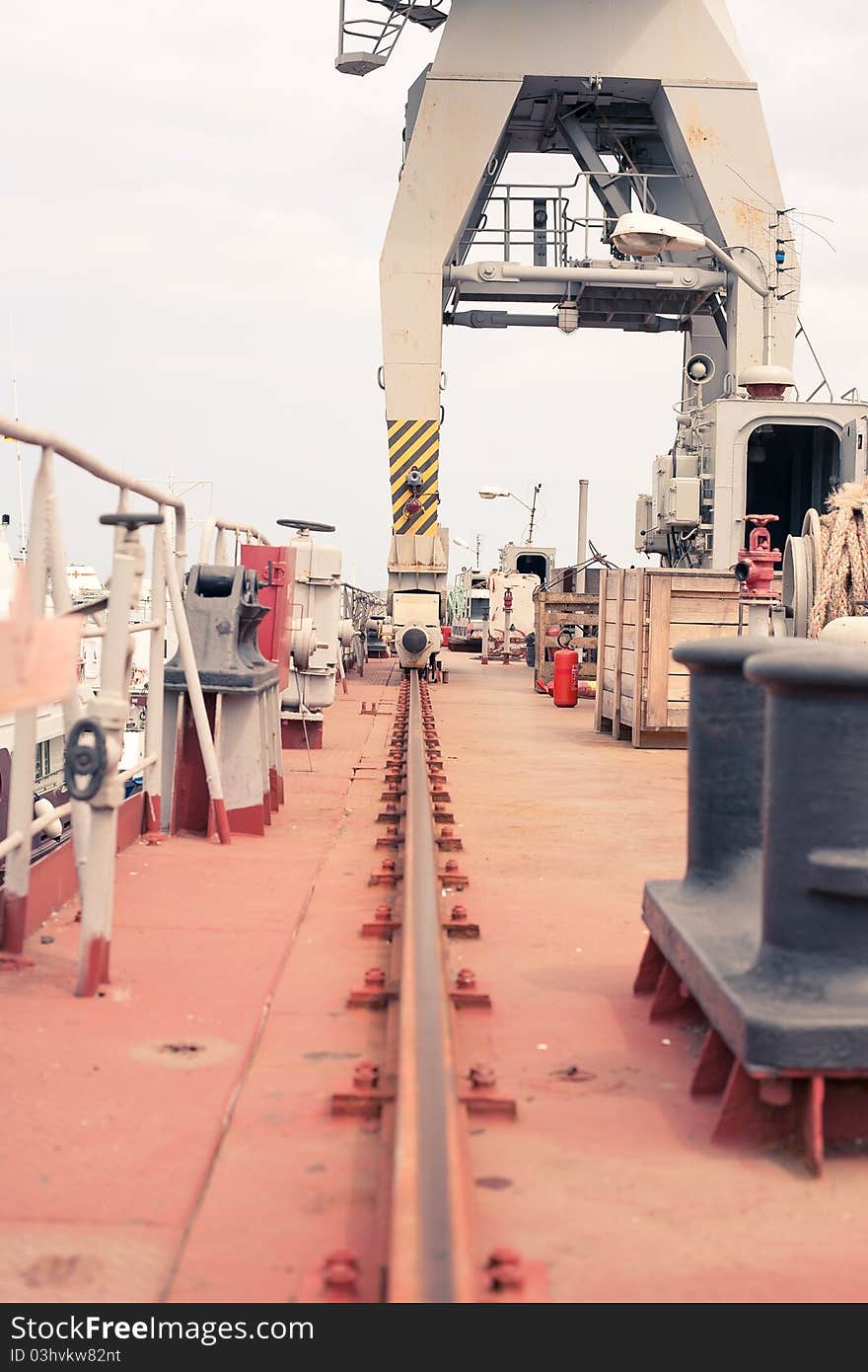 Crane in the dry dock