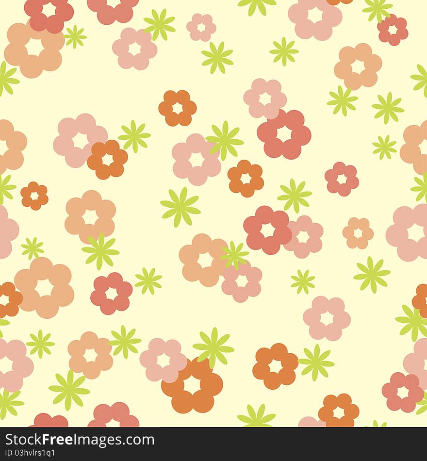 Floral seamless texture in soft colors. Floral seamless texture in soft colors