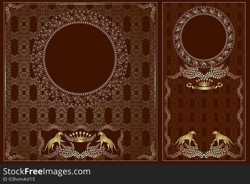 There are two royal background luxury banner