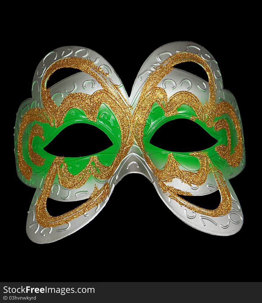 Carnival mask isolated on black