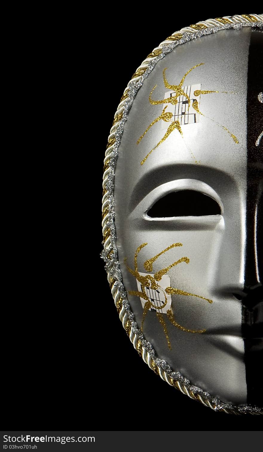 Carnival mask isolated on black