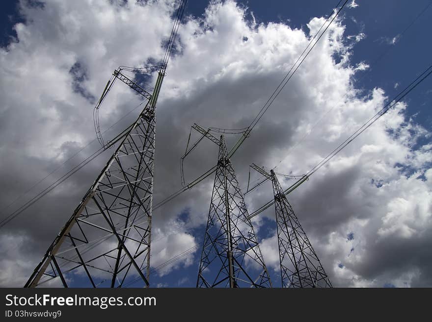 High Voltage Power Pylons.