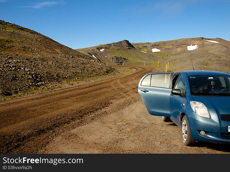 View on 917 gravel route. North part of Iceland. View on 917 gravel route. North part of Iceland.