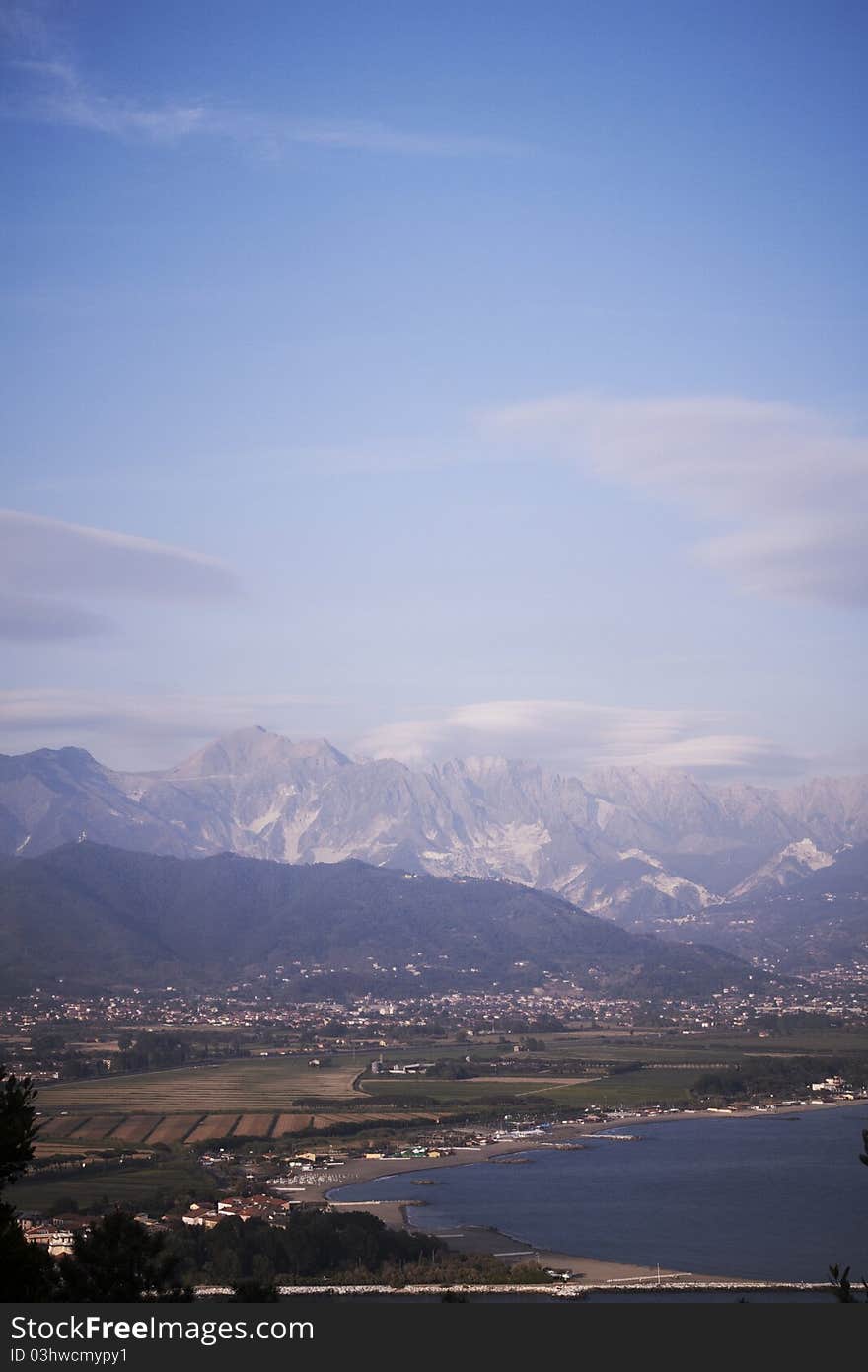 View Of The Apuan Alps