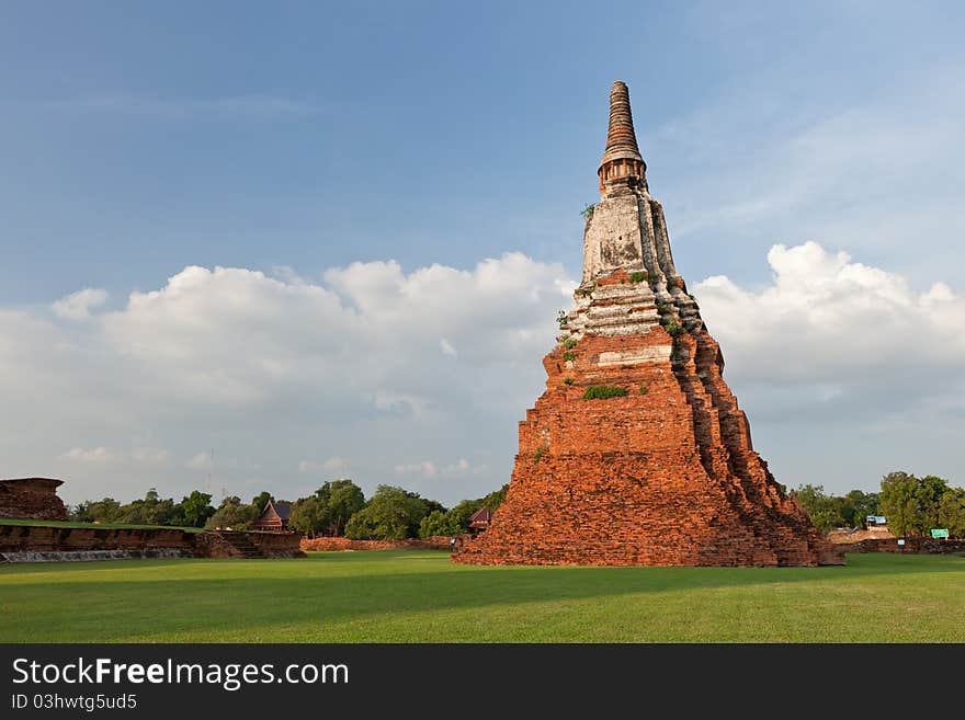 Old thai pagoda in thailand. Old thai pagoda in thailand