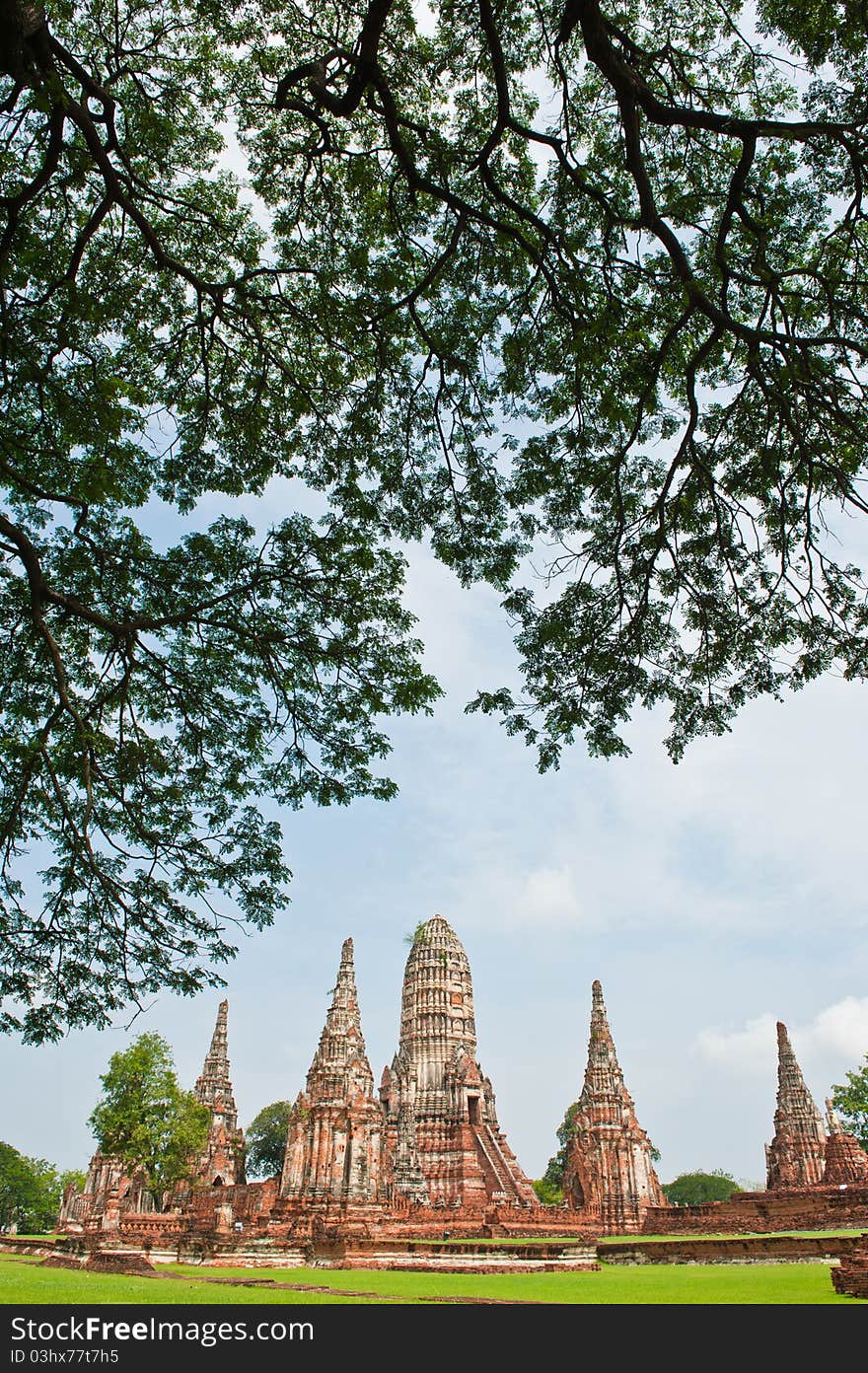 Pagoda at Wat Chaiwattanaram Temple