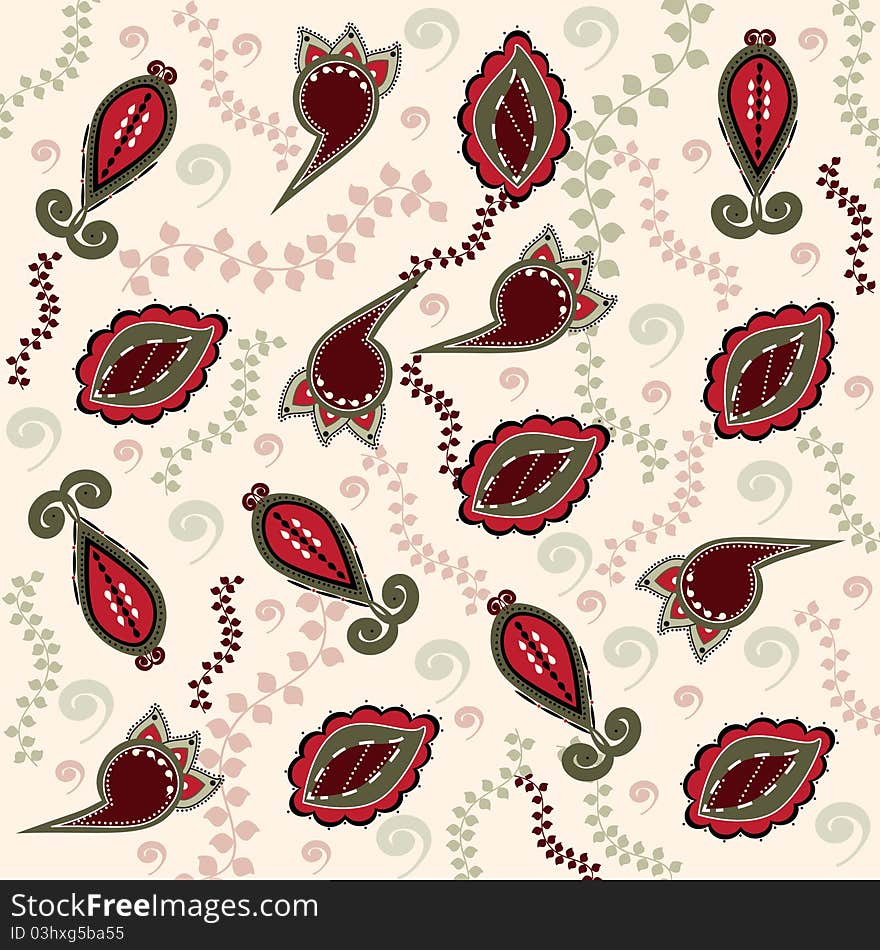 Abstract floral background. Vector eps10 illustration