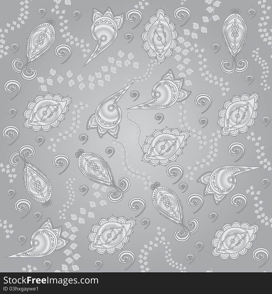 Abstract floral seamless background. Vector eps10 illustration