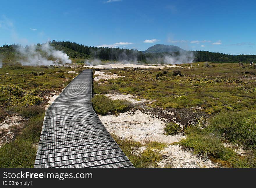 Craters of the Moon, volcanic thermal area, New Zealand