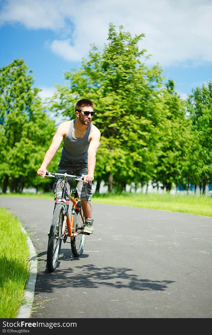 Young Man Cyclist