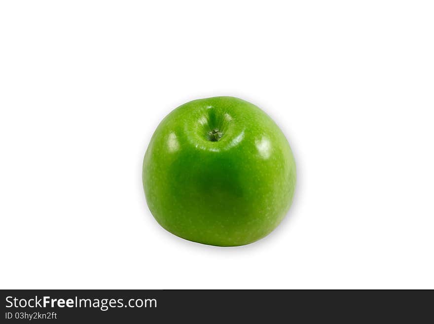 Apples on white background