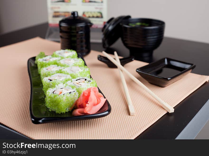 Japanese table place setting