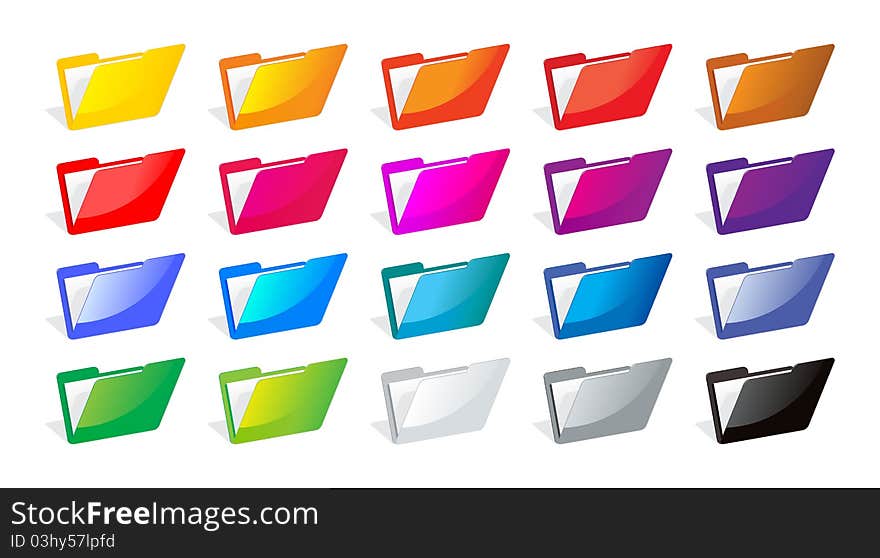 File folders color