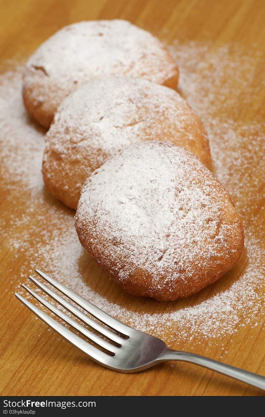 A Chinese Deep-Fried Bread Dough stuffed with Sweetened Red Bean Mash. A Chinese Deep-Fried Bread Dough stuffed with Sweetened Red Bean Mash